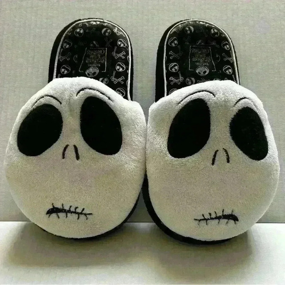 Nightmare Before Christmas Jack Skellington Slippers Disney Tim Burton Small 5/6 - Picture 1 of 10